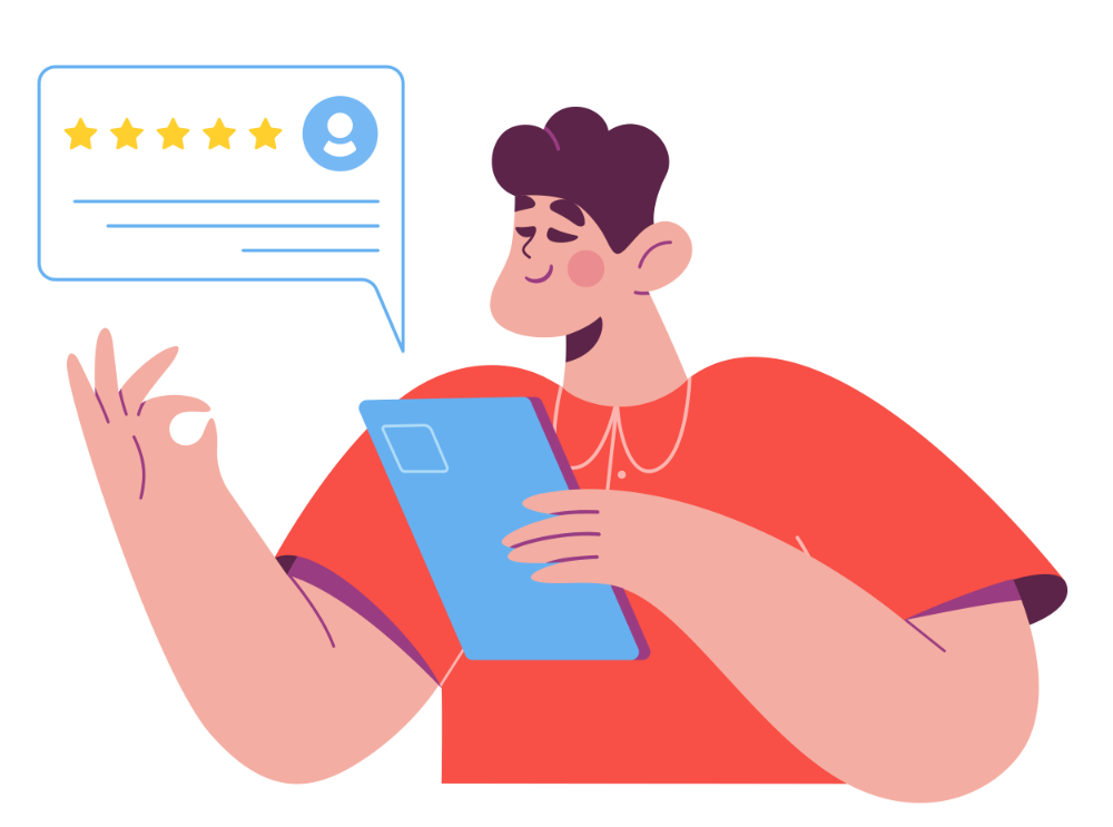A man, happy with their Clear Converse business phone solution, posting a five star review