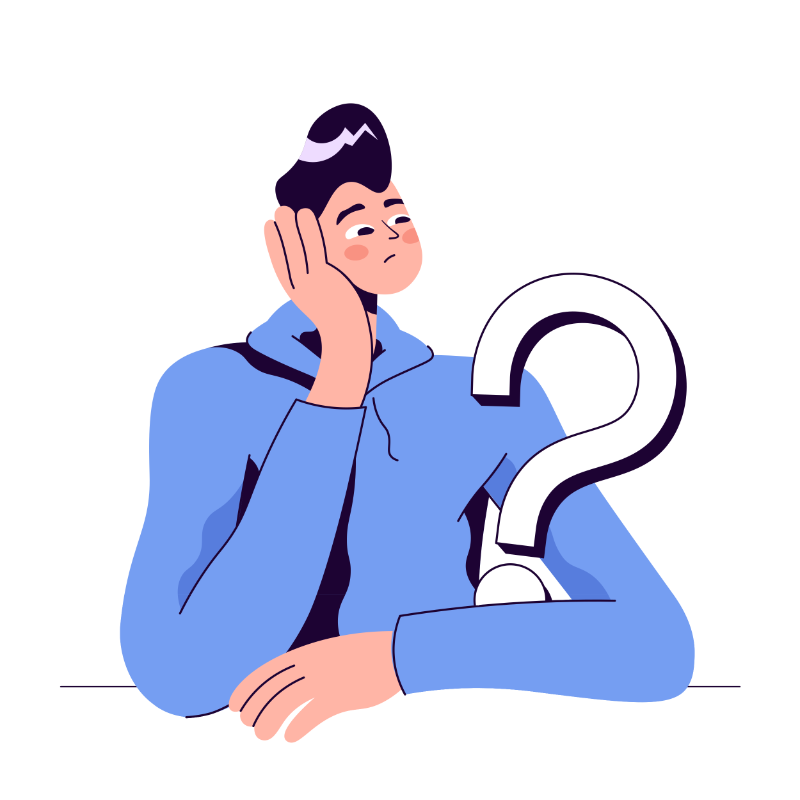 A man with questions about Clear Converse business phone and communication tools